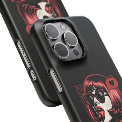 Retro Girl Snap Case Handyhülle