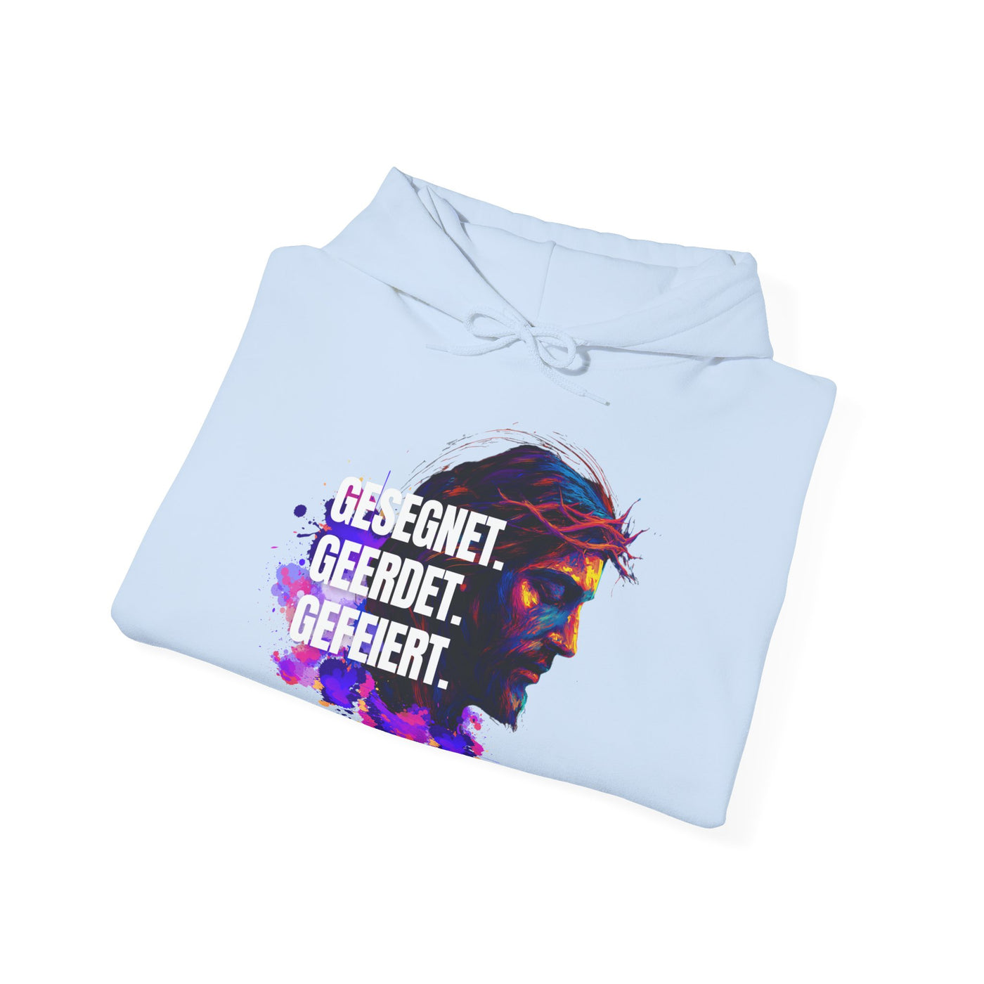 Jesus Colorful - with saying Blessed- Grounded - Celebrated