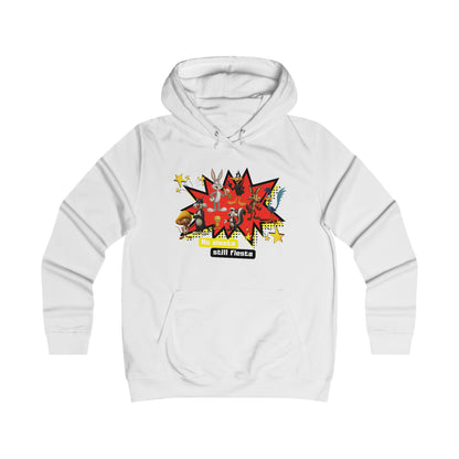 Girlie College Hoodie, Colorful Graphic Hooded Sweatshirt,