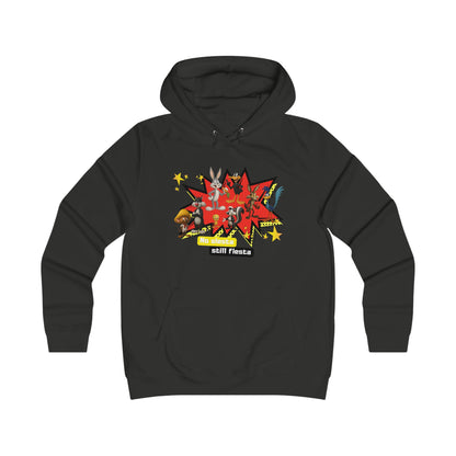 Girlie College Hoodie, Colorful Graphic Hooded Sweatshirt,