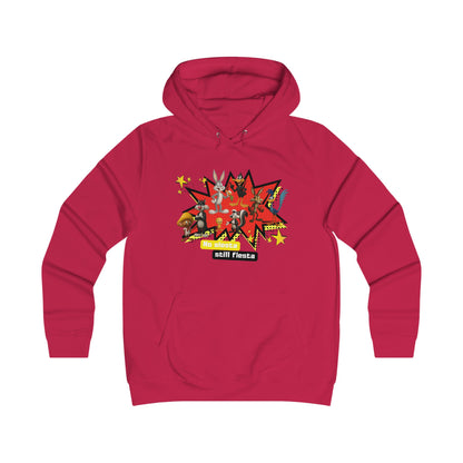 Girlie College Hoodie, Colorful Graphic Hooded Sweatshirt,