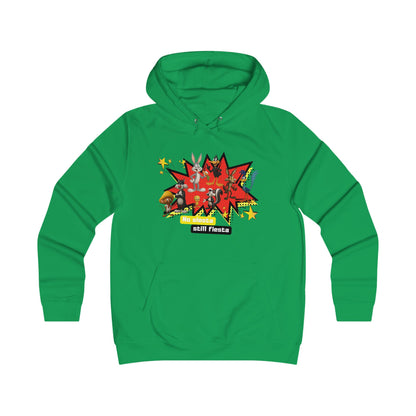 Girlie College Hoodie, Colorful Graphic Hooded Sweatshirt,