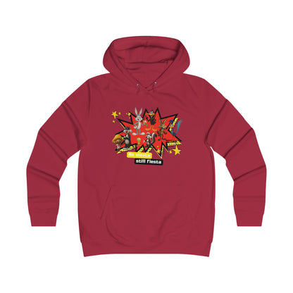 Girlie College Hoodie, Colorful Graphic Hooded Sweatshirt,