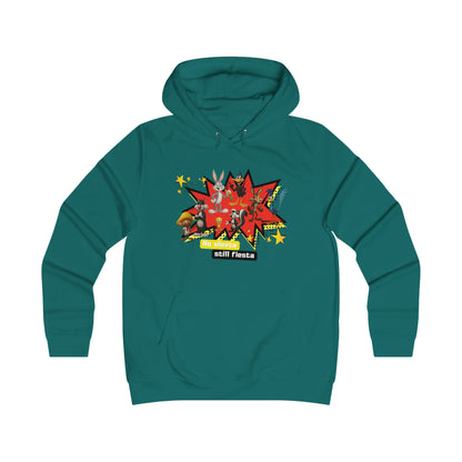 Girlie College Hoodie, Colorful Graphic Hooded Sweatshirt,