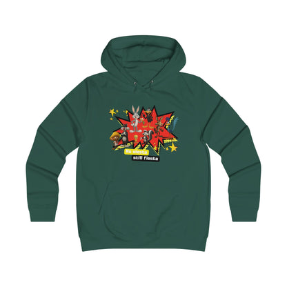 Girlie College Hoodie, Colorful Graphic Hooded Sweatshirt,
