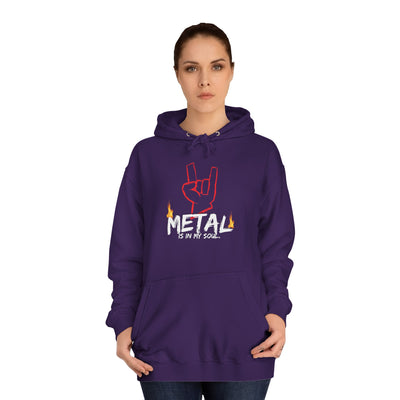 "Metal" Music Unisex College Hoodie