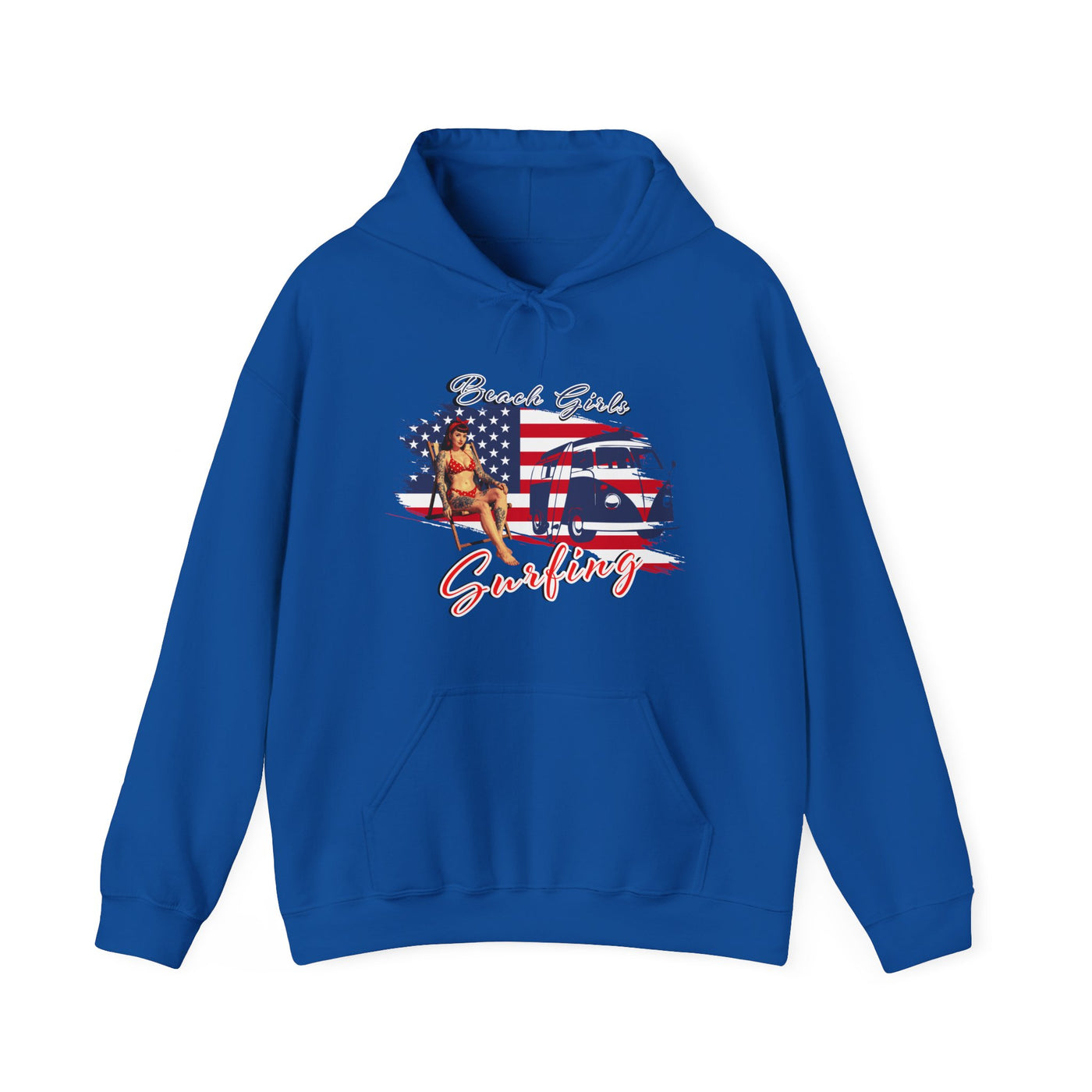 Beach Girls Surfing USA Hoodie