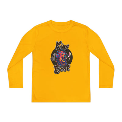King of Beat Youth Long Sleeve Tee - Perfect for Young Musicians! 