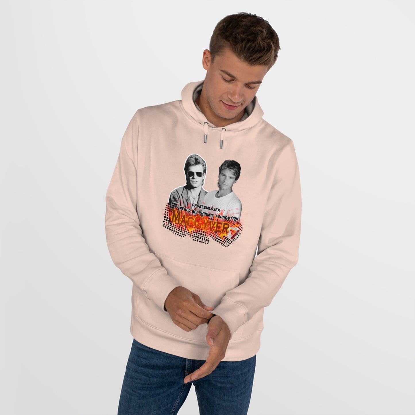Retro MacGyver King Hooded Sweatshirt - Classic 80s Style
