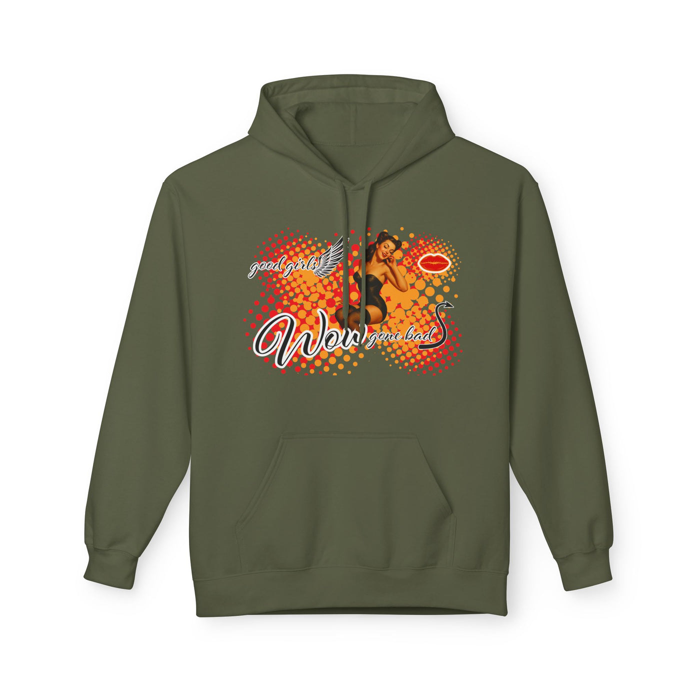 Pin up Girl Vintage Hoodie - WOW