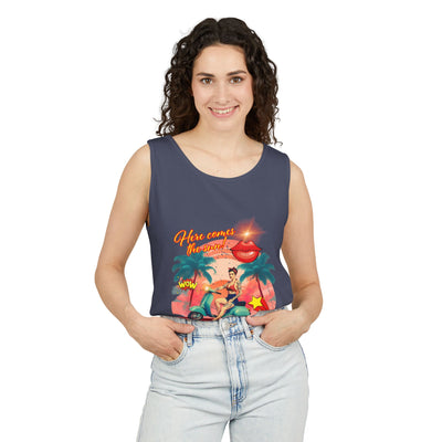 Retro Summer Vibes Tank Top Here comes the sun