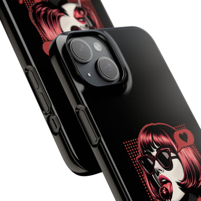 Retro Girl Snap Case Handyhülle