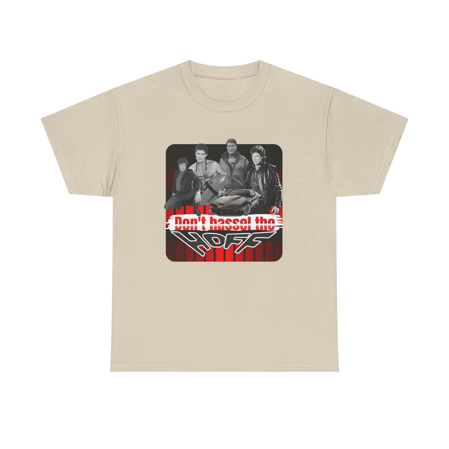 Don't Hassel the Hoff Unisex Heavy Cotton Tee | Retro Humor Shirt for Fans