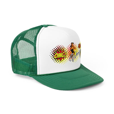 Fun Pop Art Trucker Cap - OMG! Wow! Comic Style Hat 