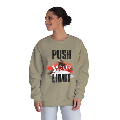 Motivational Crewneck Sweatshirt - "Push Your Limit" 