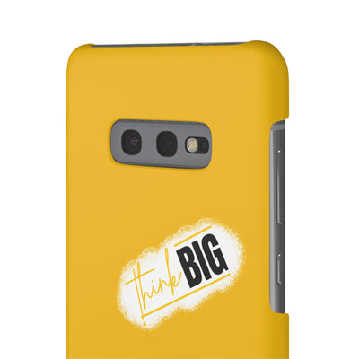 Handyhülle gelbe - Yellow Snap Case - 'Think BIG' for Motivated Individuals