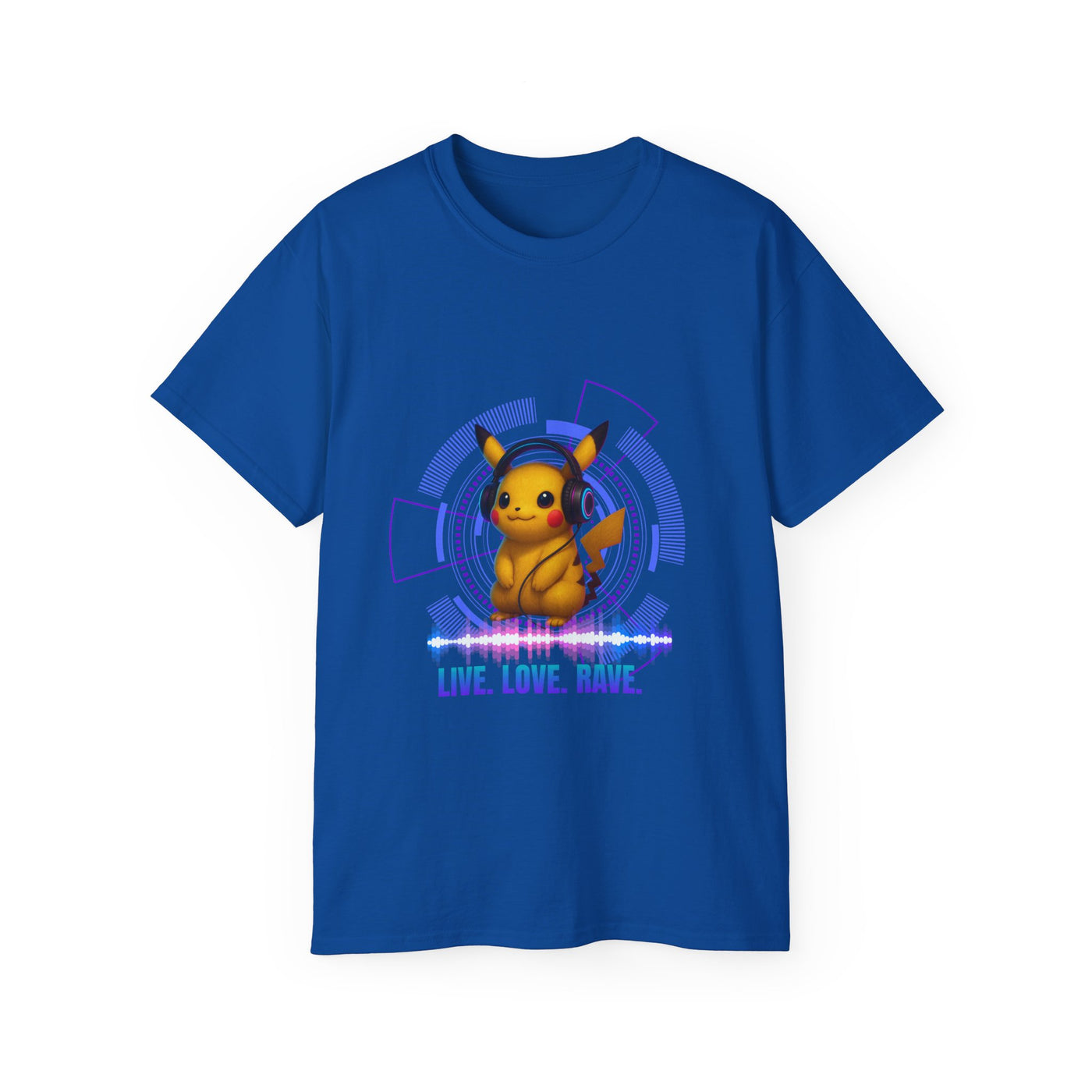 Rave T-Shirt, Fun Music Shirt, Live Love Rave - Techno - Pokemon
