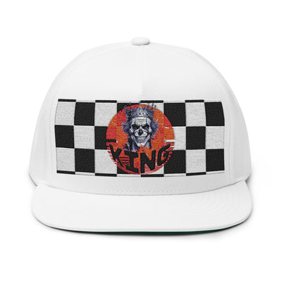 King Embroidered King skull - Flat Bill Cap, Snapback Hat