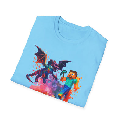 Minecraft Change the World Video Game T-Shirt - Unisex Softstyle Tee for Gamers