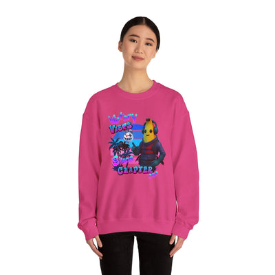 Victory Fortnite Vibes Banana Crewneck Sweatshirt - Unisex Heavy Blend