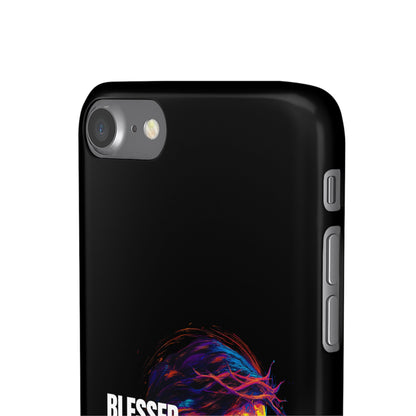 Blessed Saved Loved -  Snap Case Handyhülle - Jesus