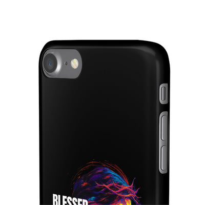 Blessed Saved loved - Snap Case - Jesus