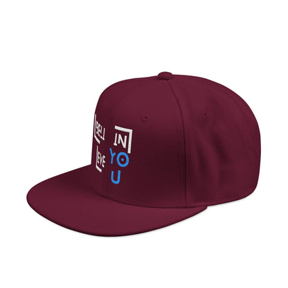Motivational Snapback Hat - "Believe in You" Embroidery