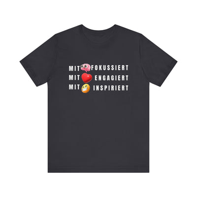 Inspirational Emoji T-Shirt Herz - Hirn - Humor - Heart - Mind - Humor