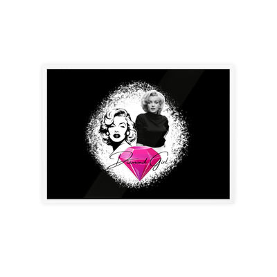 Vintage Marilyn Monroe Poster with Wooden Frame