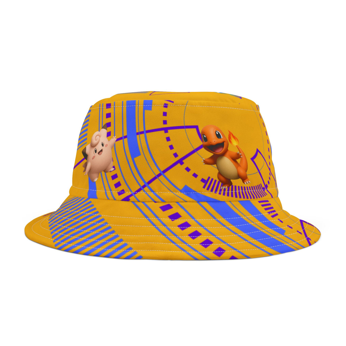 Colorful Pokemon Bucket Hat for Kids & Adults, Perfect for Summer Festivals