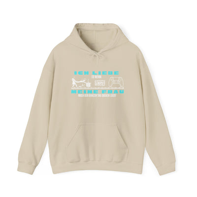 Gaming Love Unisex Hooded Sweatshirt - "Ich Liebe Es Wenn Meine Frau"