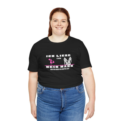 I Love My Husband "Shopping" Unisex Jersey Short Sleeve Tee