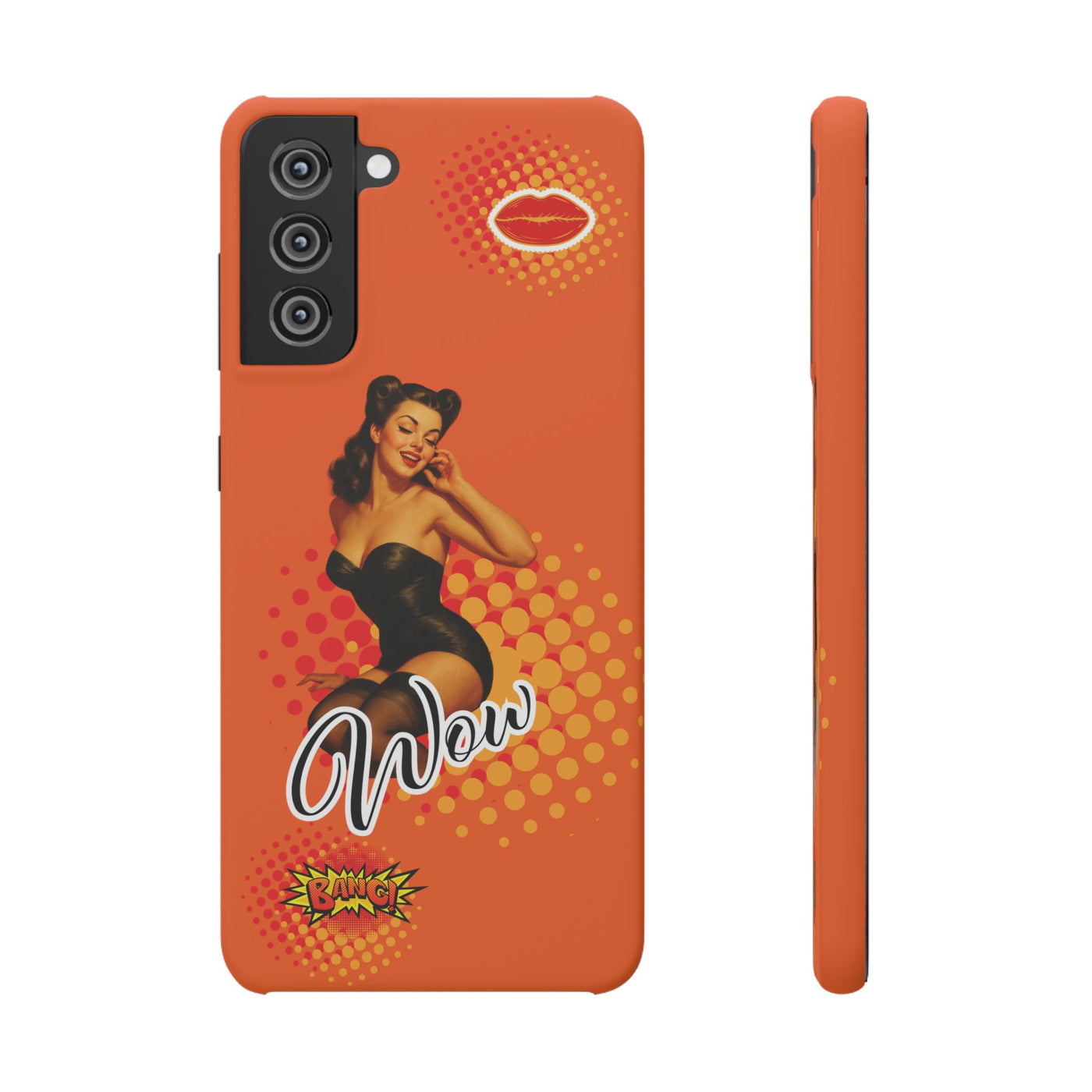 Retro Pin-Up - Handyhülle - Snap Case - Bold 'Wow' Design