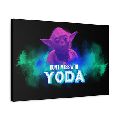 Inspirational Yoda Canvas Art - Modern Wall Decor for Star Wars Fans 