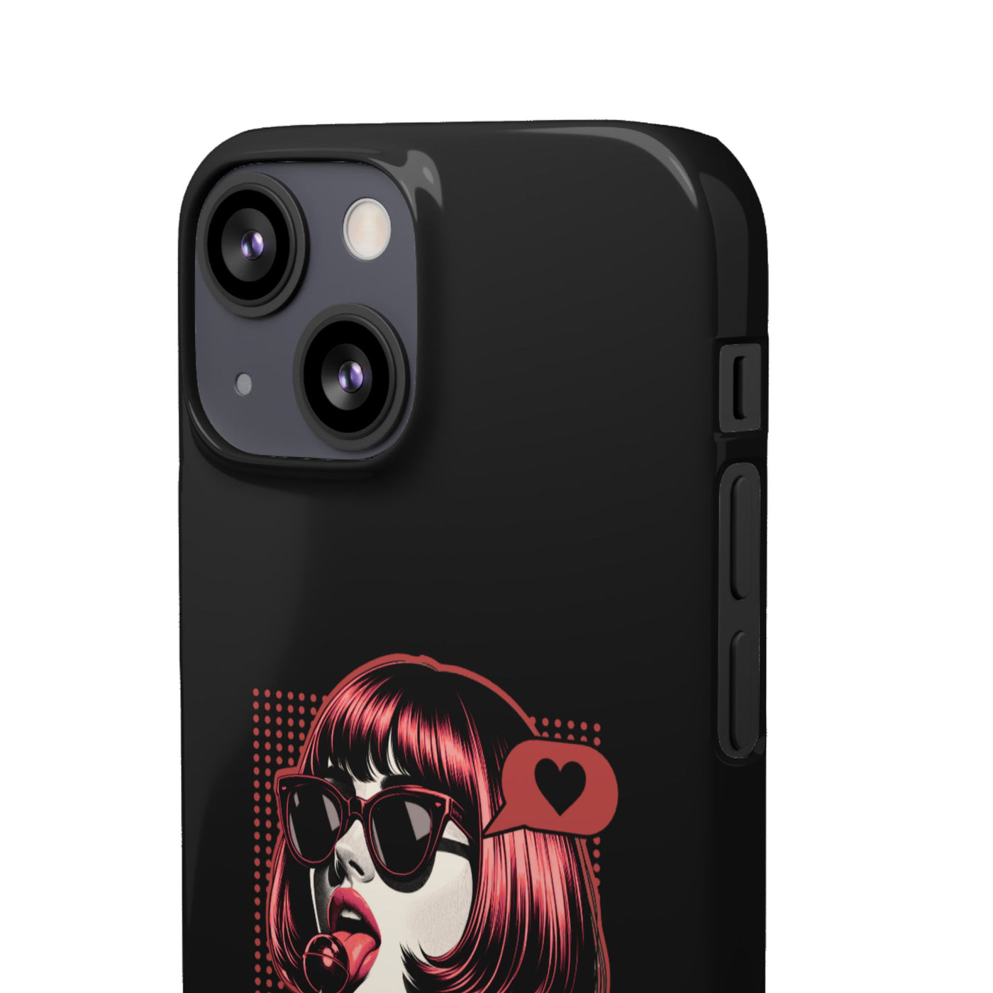 Retro Girl Snap Case Handyhülle