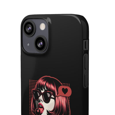 Retro Girl Snap Case Handyhülle