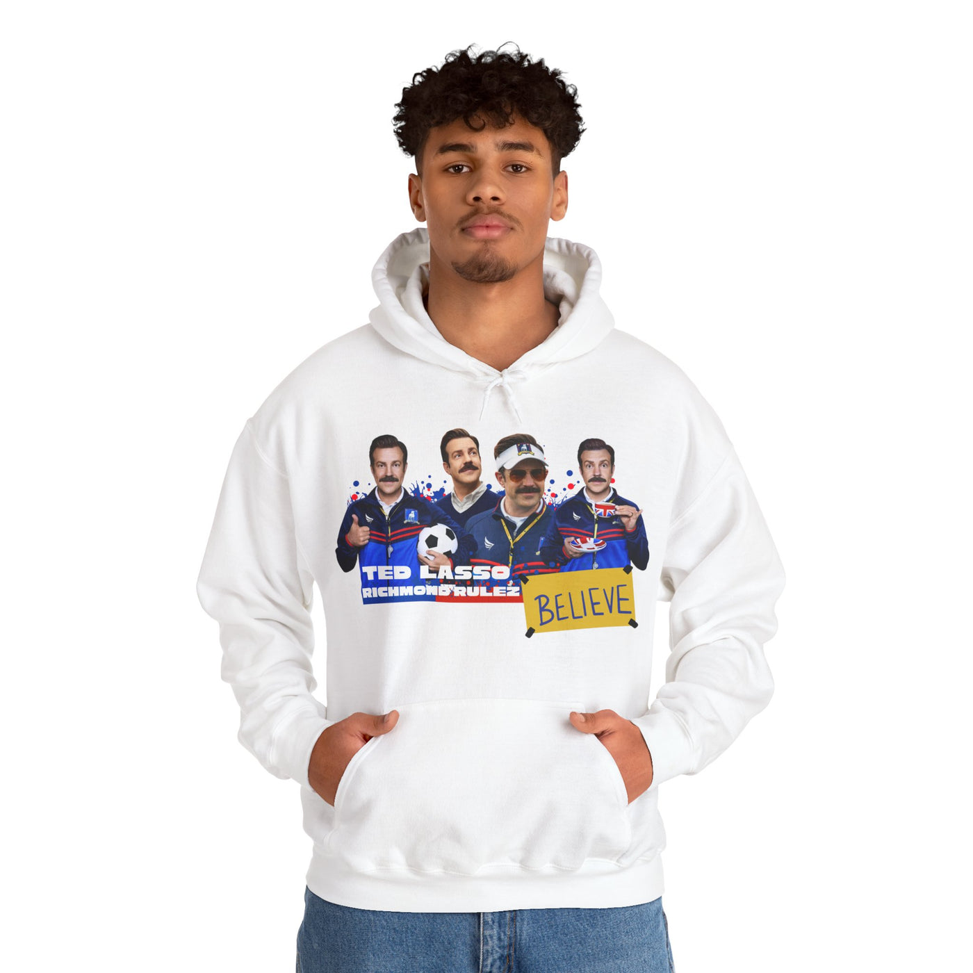Ted Lasso "Believe" Hooded Sweatshirt - Unisex Heavy Blend™