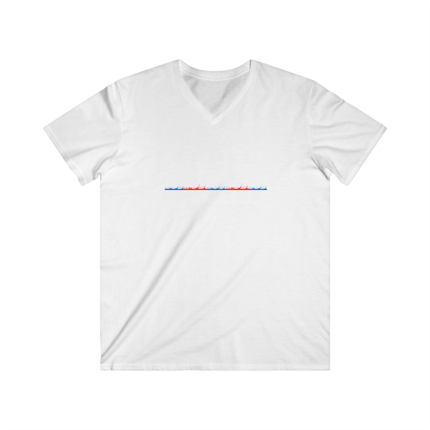 Men's V-Neck Graphic Tee - I love my wife - watch all the day Football