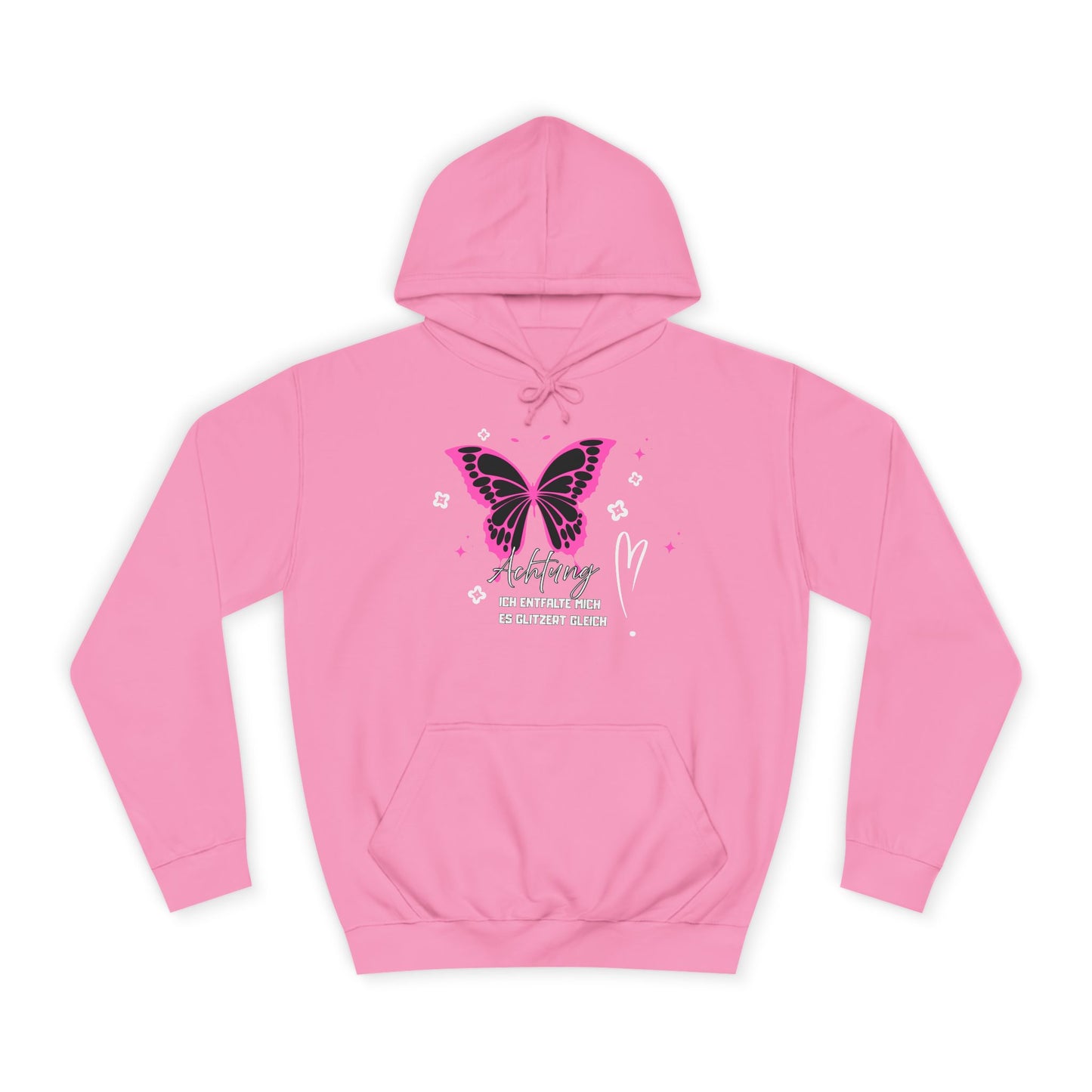 Hoodie Achtung ich entfalte mich - es glitzert gleich