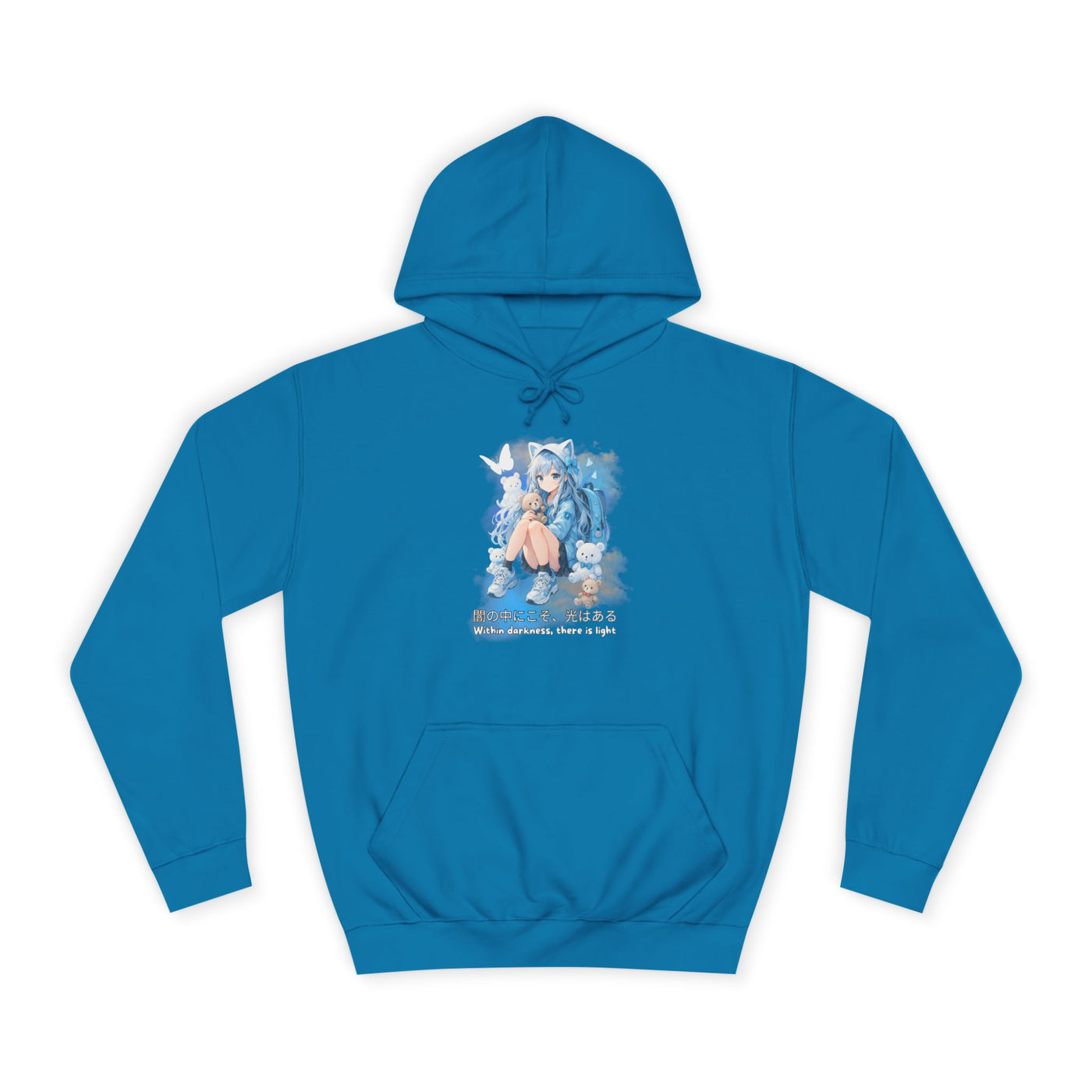 Hoodie, Anime Sweatshirt "Within darkness there is a light"