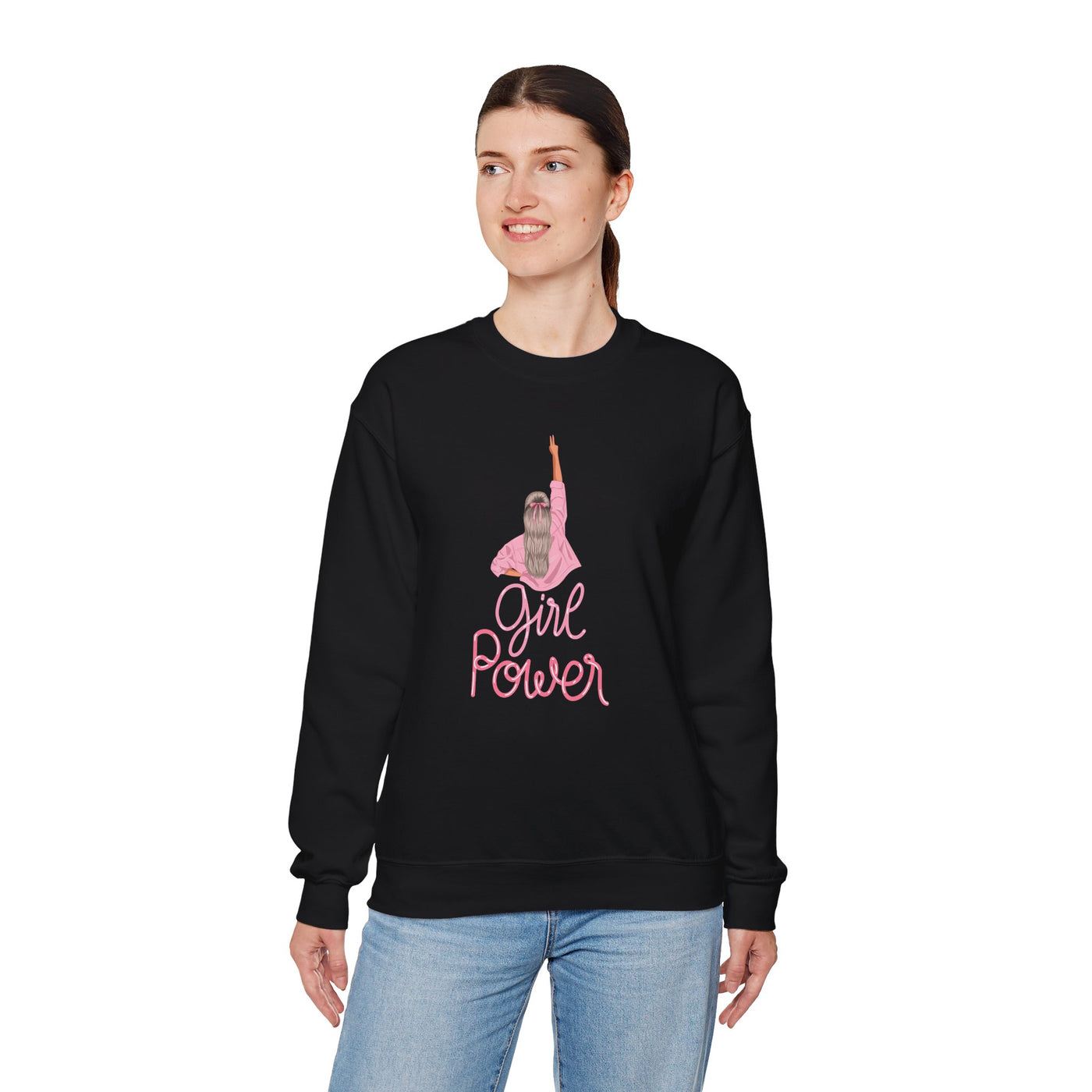 Girl Power Unisex Crewneck Sweatshirt,