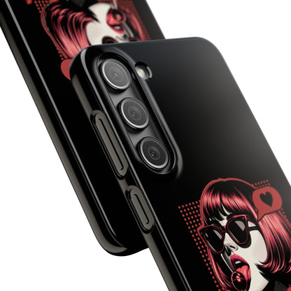 Retro Girl Snap Case Handyhülle