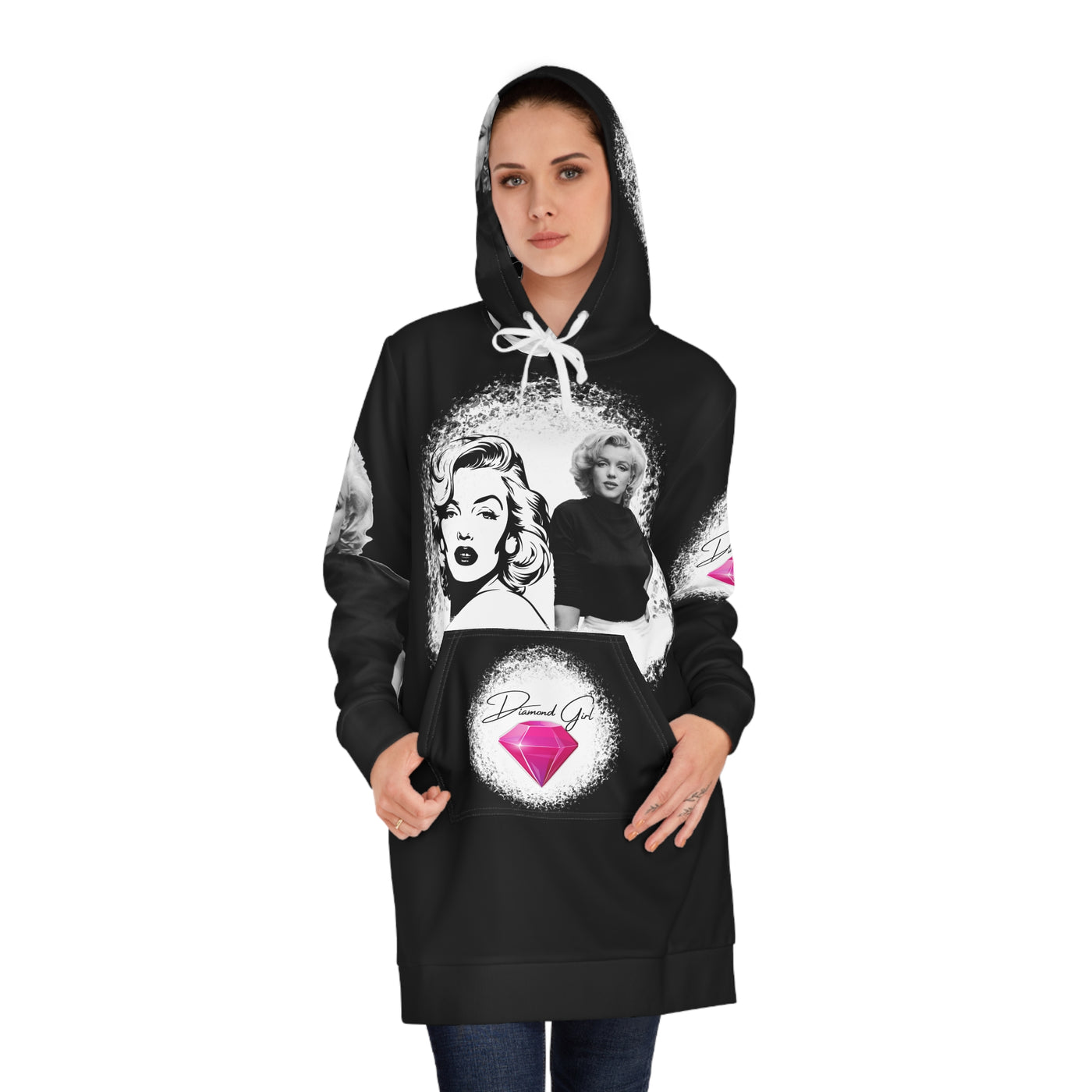 Chic Marilyn Monroe Hoodie Dress - Stylish and Comfortable for Trendy Women