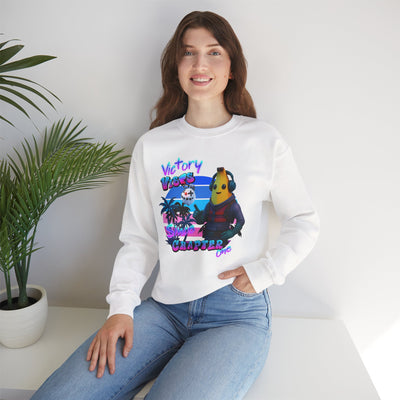 Victory Fortnite Vibes Banana Crewneck Sweatshirt - Unisex Heavy Blend