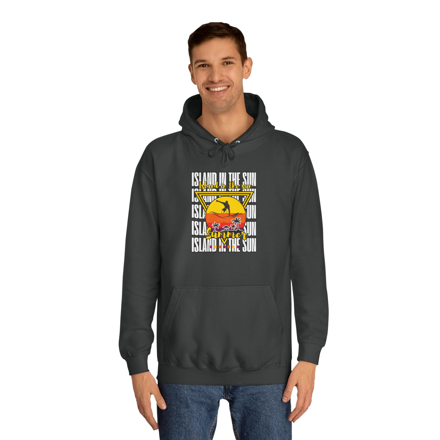 Vibrant College Spirit Hoodie, Unisex College Hoodie