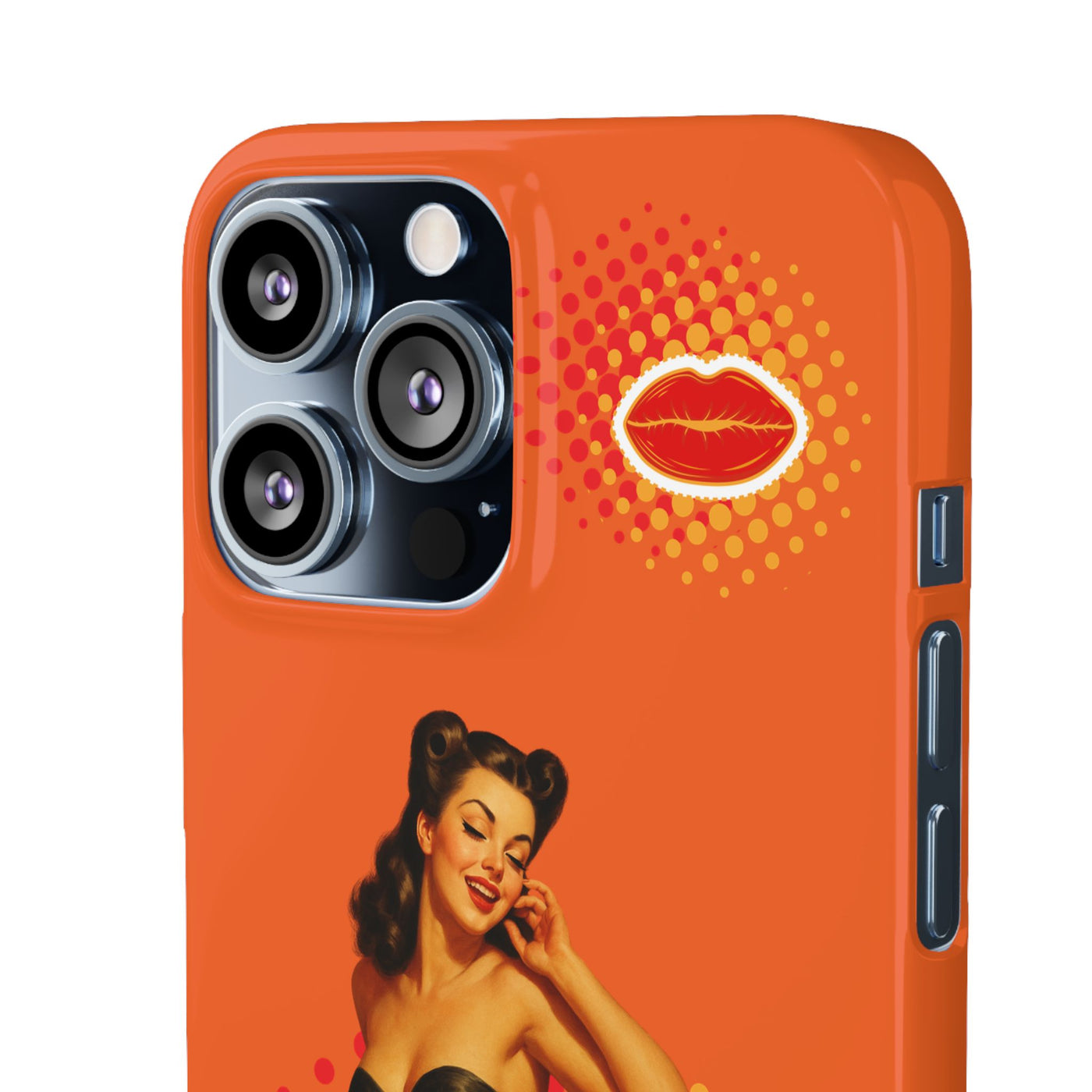 Retro Pin-Up - Handyhülle - Snap Case - Bold 'Wow' Design