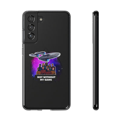Galaxy-Inspired Soft Phone Case - Not Without My Gang, Star Trek Lovers Handyhülle