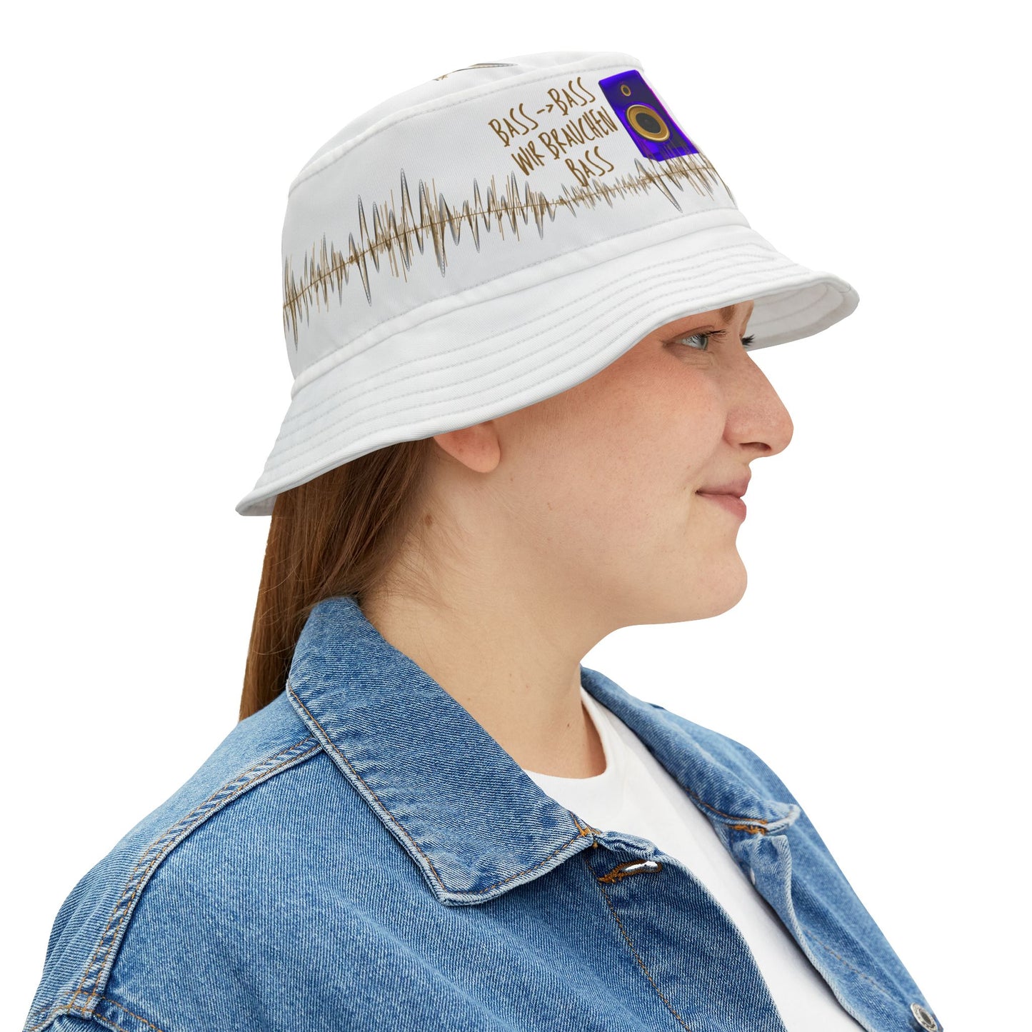 Bass- Bass - wir brauchen Bass - Musical Vibe Bucket Hat, Summer Fashion, Festival Accessory, Fischerhut