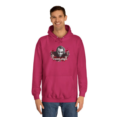 Joker "wanna play" college hoodie
