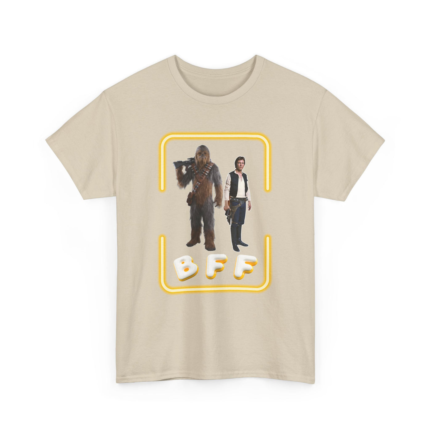BFF Chewbacca &amp; Han Solo Unisex Heavy Cotton Shirt